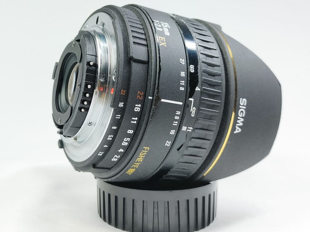 動確/並品 Sigma 15mm F2.8 EX Fisheye 180 ニコン