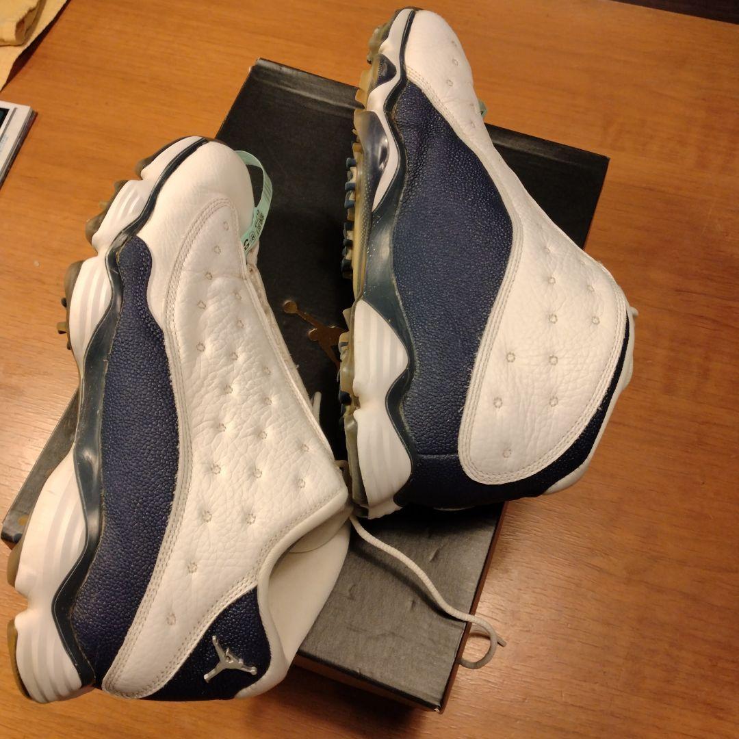 Jordan13 ホワイト/ネイビー スニーカー