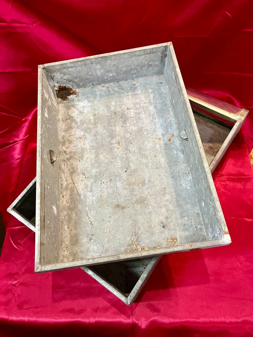 【アンティーク】昭和レトロ ブリキ ガラスショーケース スマートケース 駄菓子屋