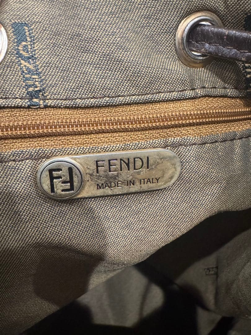 FENDI 巾着 ズッカ柄 ショルダーバッグ