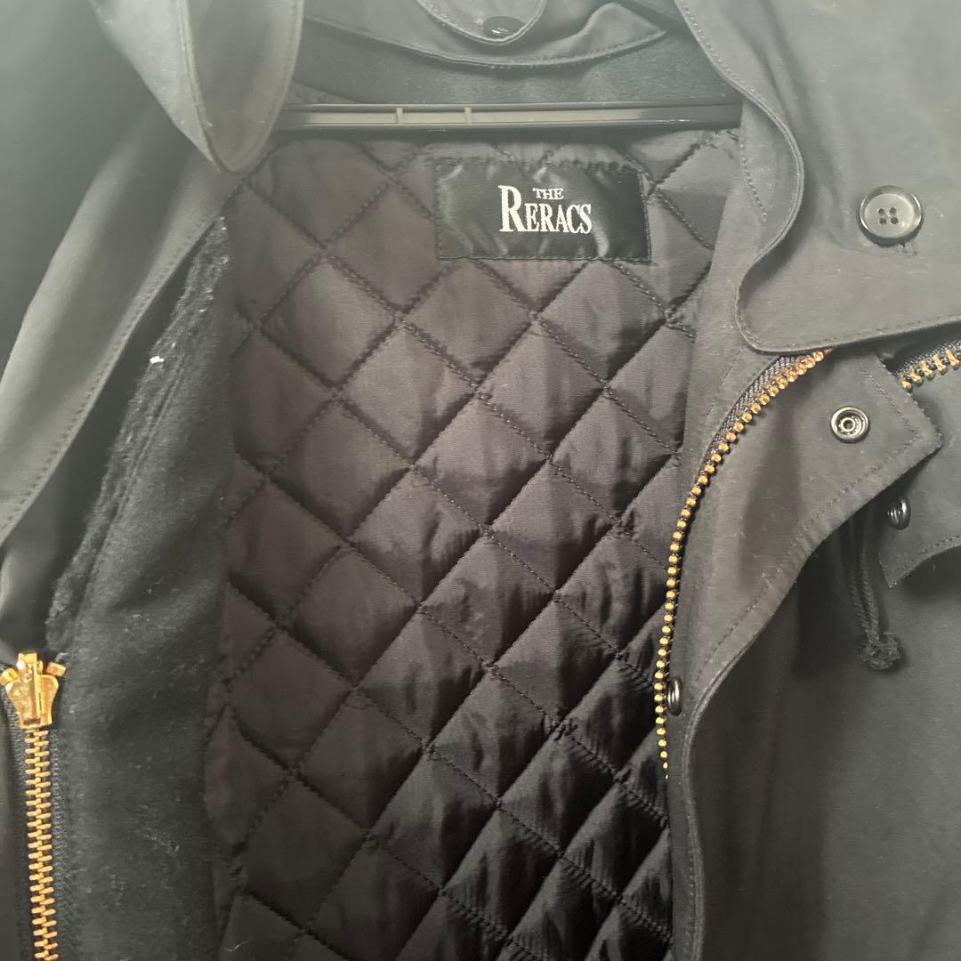 THE RERACS☆ライナー付きモッズコート☆ファーベスト☆ブラック☆3WAY