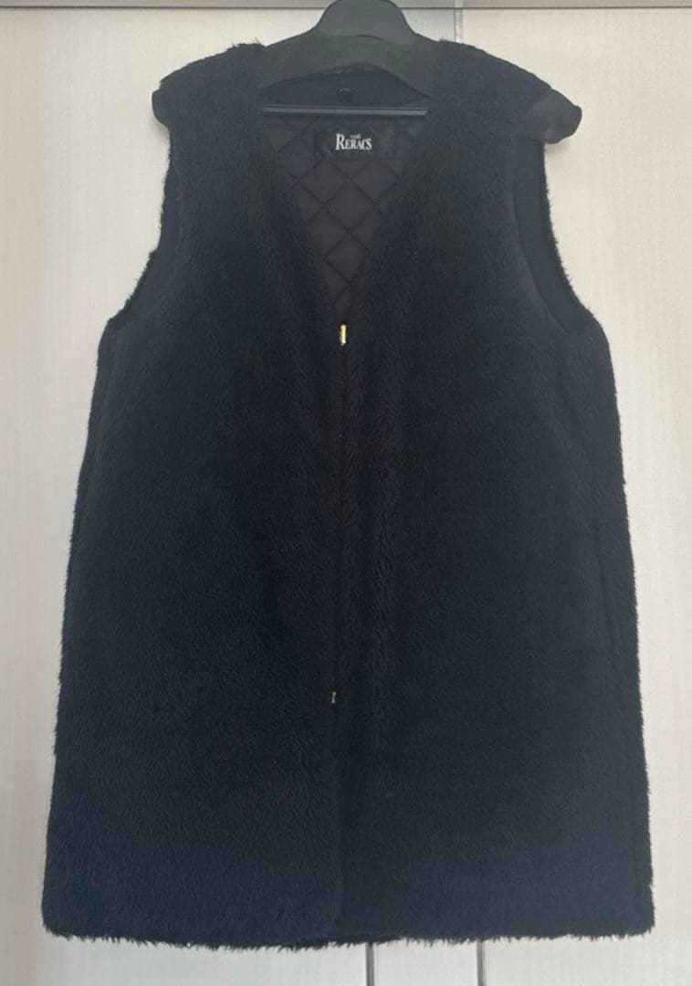 THE RERACS☆ライナー付きモッズコート☆ファーベスト☆ブラック☆3WAY