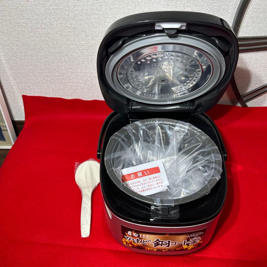 未使用　東芝　真空IH かまど銅コート釜　RC-10VRG 13年製　5.5合