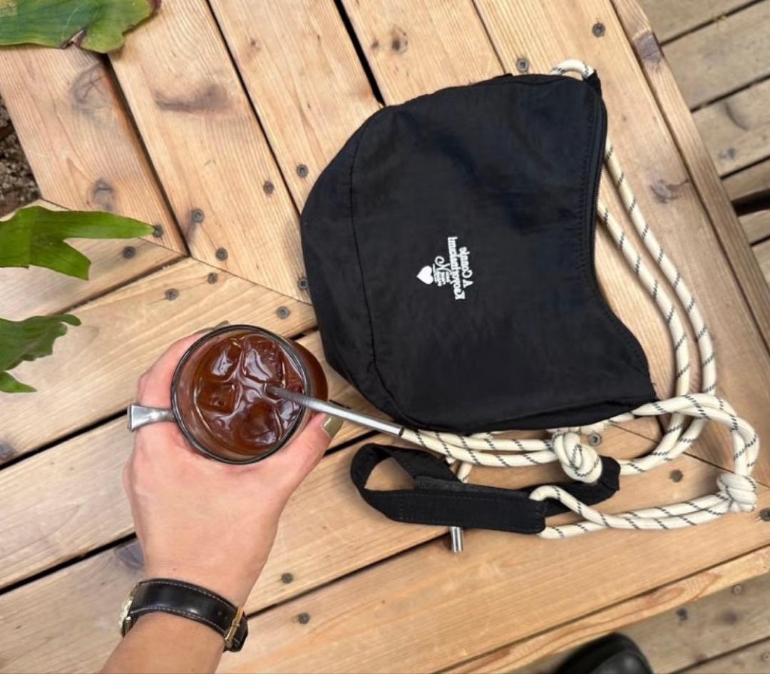 kaoyorinakami カオヨリナカミ ロープショルダーバッグ