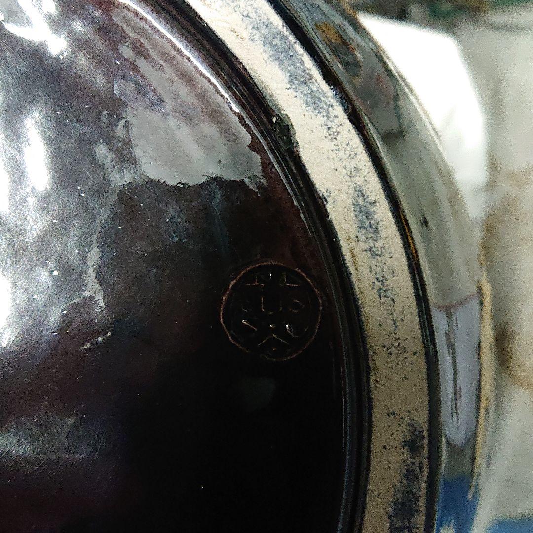 1915年 永楽「乙卯年為　御大典記念 好之」大水指開口約28cm高さ約30cm