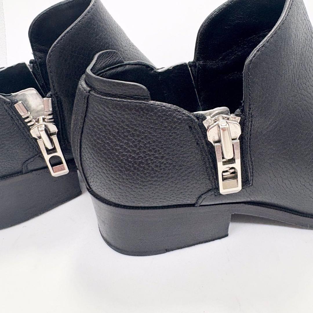 ユ*。様 3.1 Phillip Lim ジップ アンクル ブーツ レザー ブラ