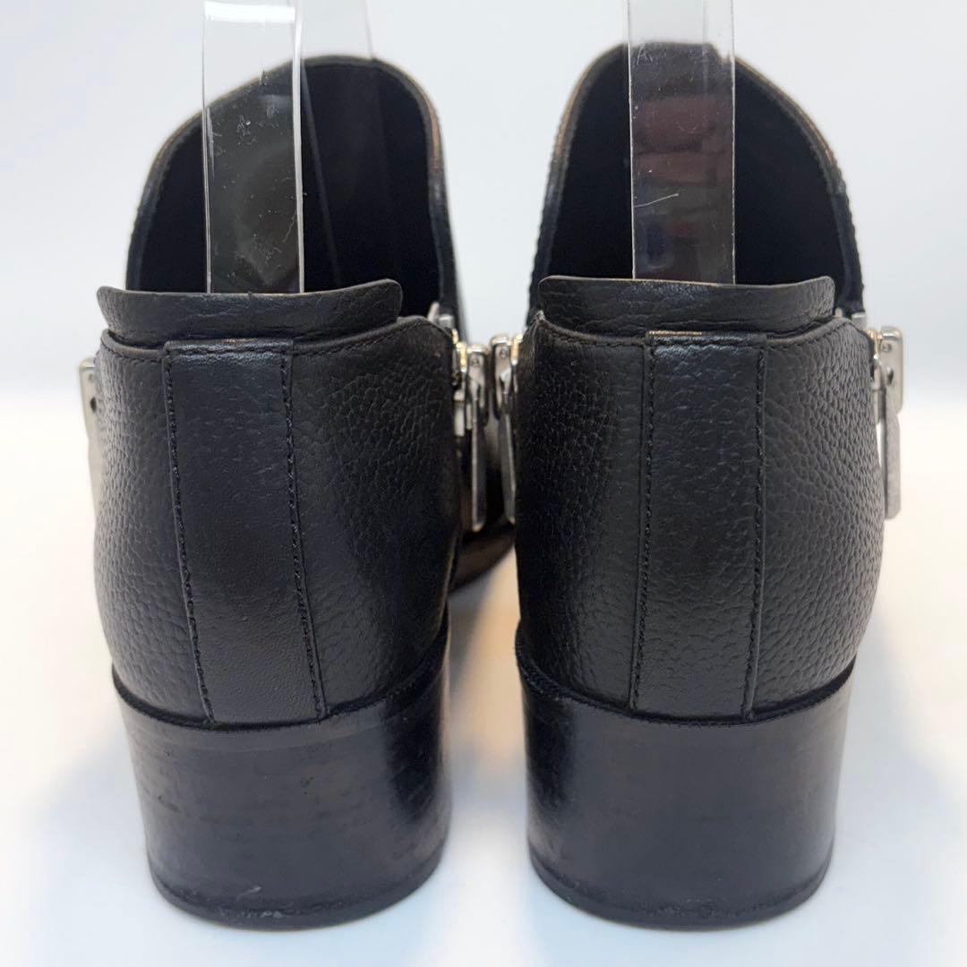 ユ*。様 3.1 Phillip Lim ジップ アンクル ブーツ レザー ブラ