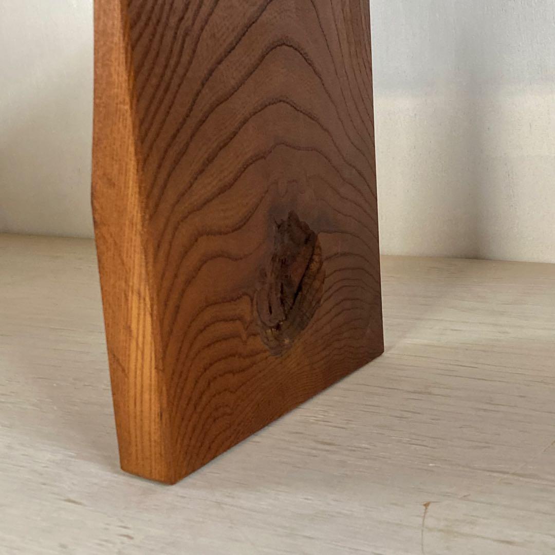 古い木製 テーブル けやき 欅 一枚板 耳付き