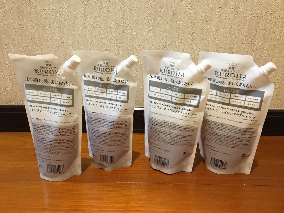 黒髪シャンプーＫＵＲＯＨＡ380ml 4点