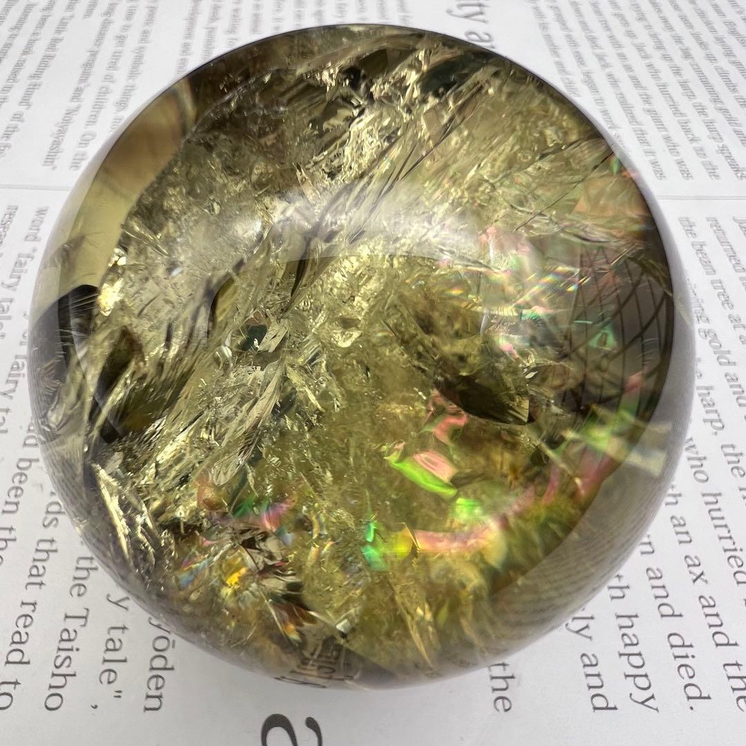 ✳️専用‼️至宝✨ファントムと美麗レインボー✨幸運の石✨虹入り シトリン丸玉 他1点