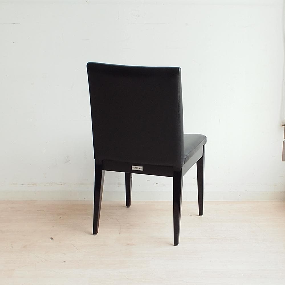 モリシゲ/MORISHIGE 本革 チェア 黒 IDC大塚家具 モダン