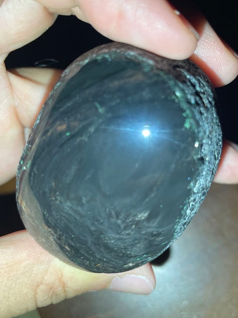 研磨品　十勝石玲瓏　マホガニーオブシディアン　ゴールデンレインボーシラー