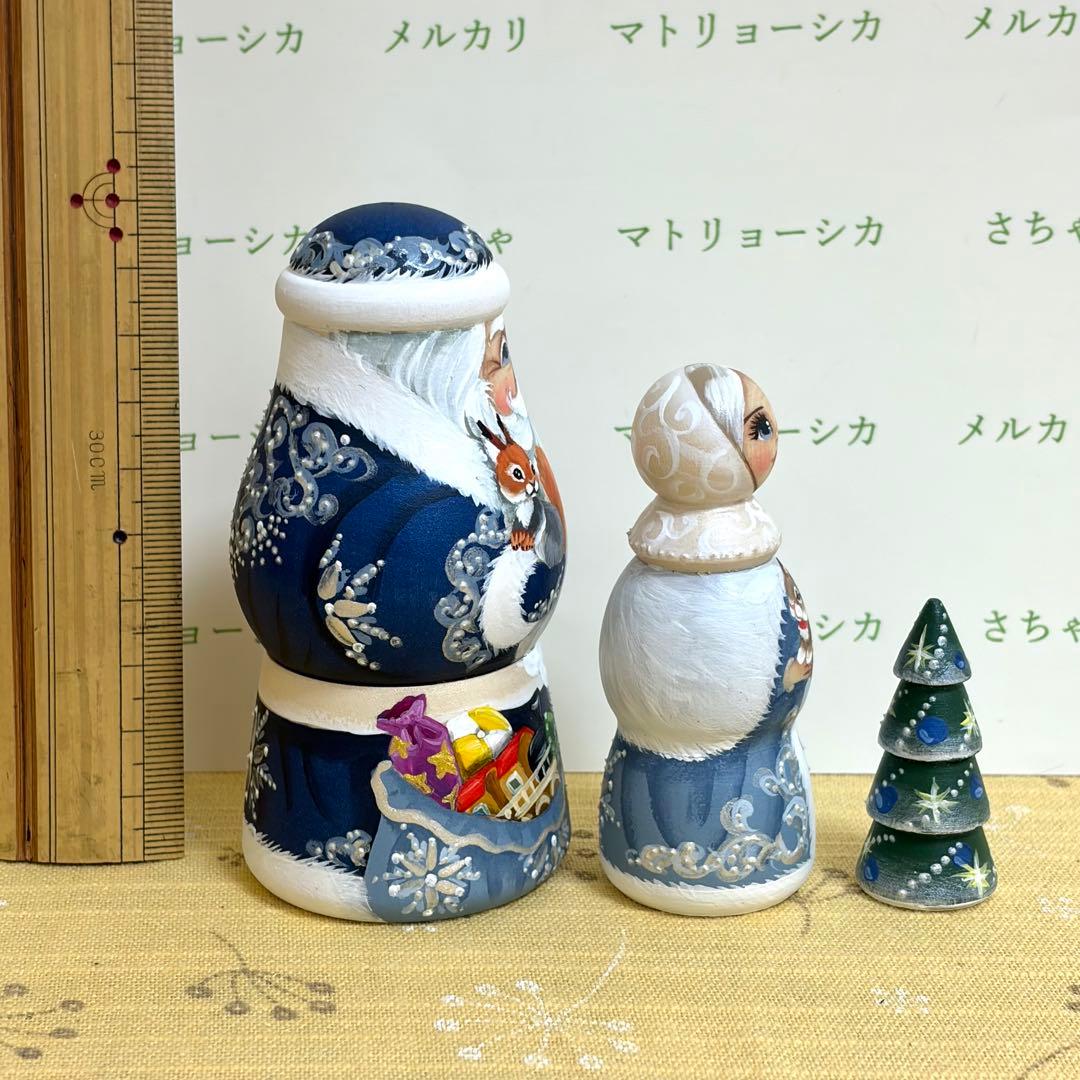 クリスマス　サンタクロース　マトリョーシカ　ニコラエヴァ　オリジナルデザイン