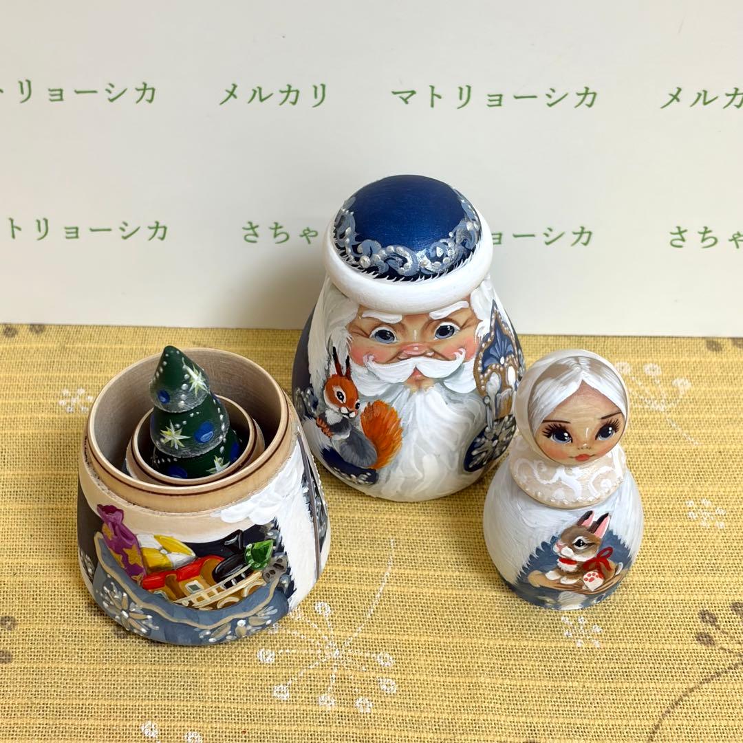 クリスマス　サンタクロース　マトリョーシカ　ニコラエヴァ　オリジナルデザイン