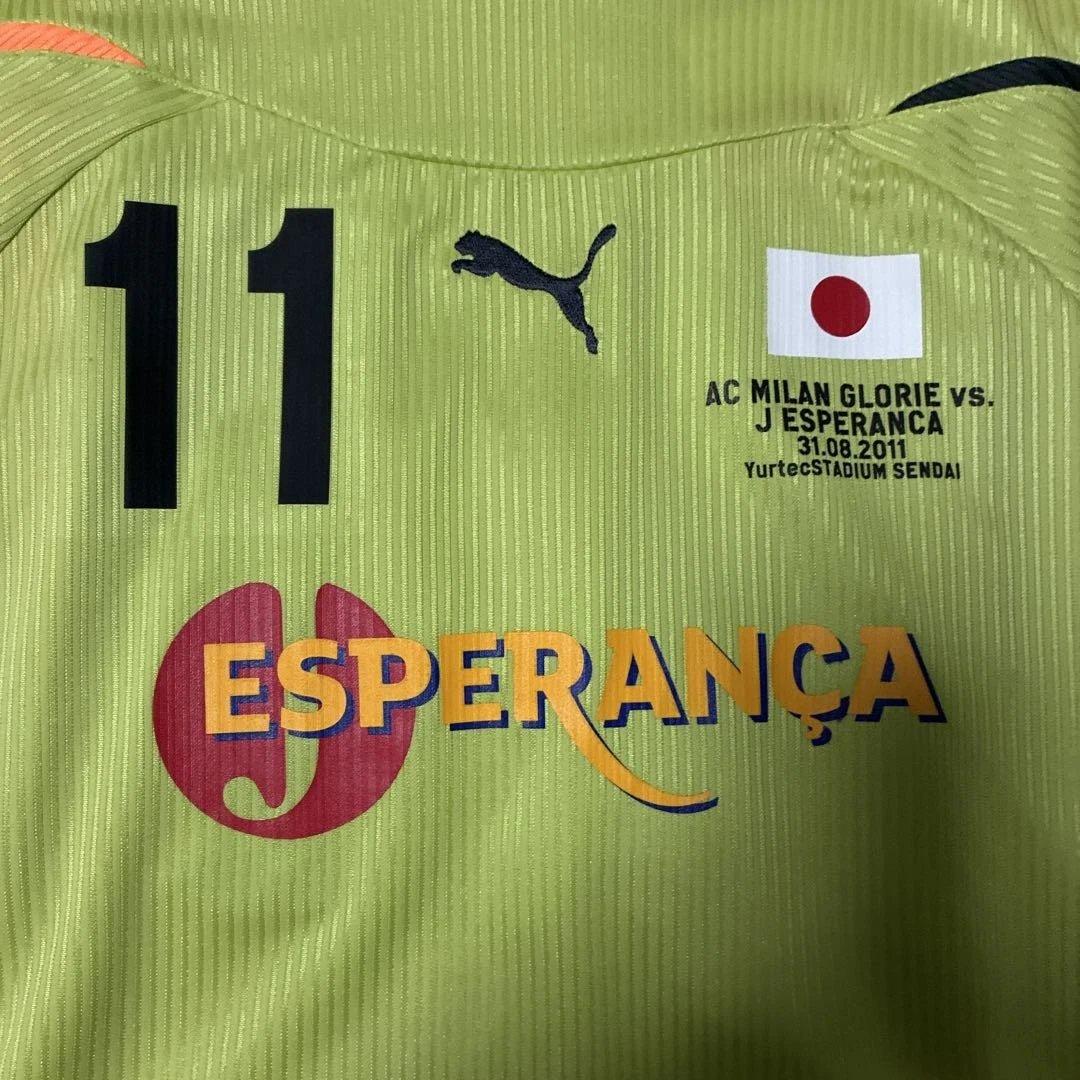 B*1様 震災復興支援チャリティーマッチ　ユニフォーム　#11 三浦知良　サイズ