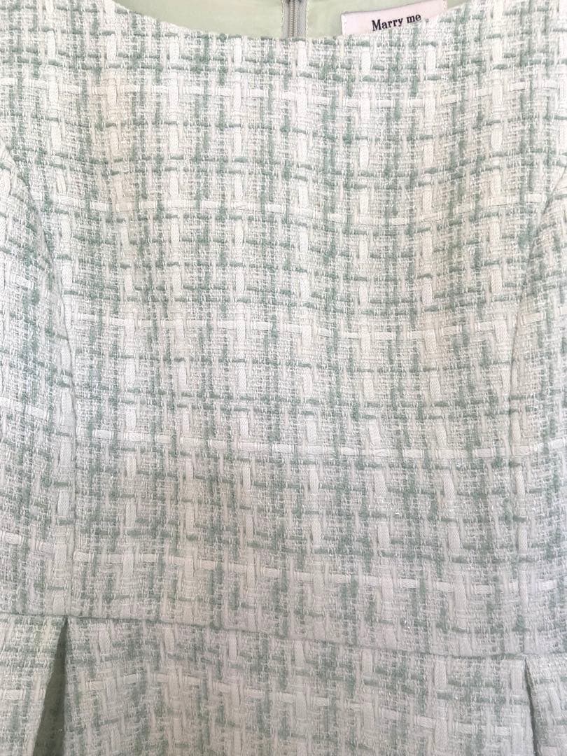 美品 マリーミー Marry me ツイードワンピース