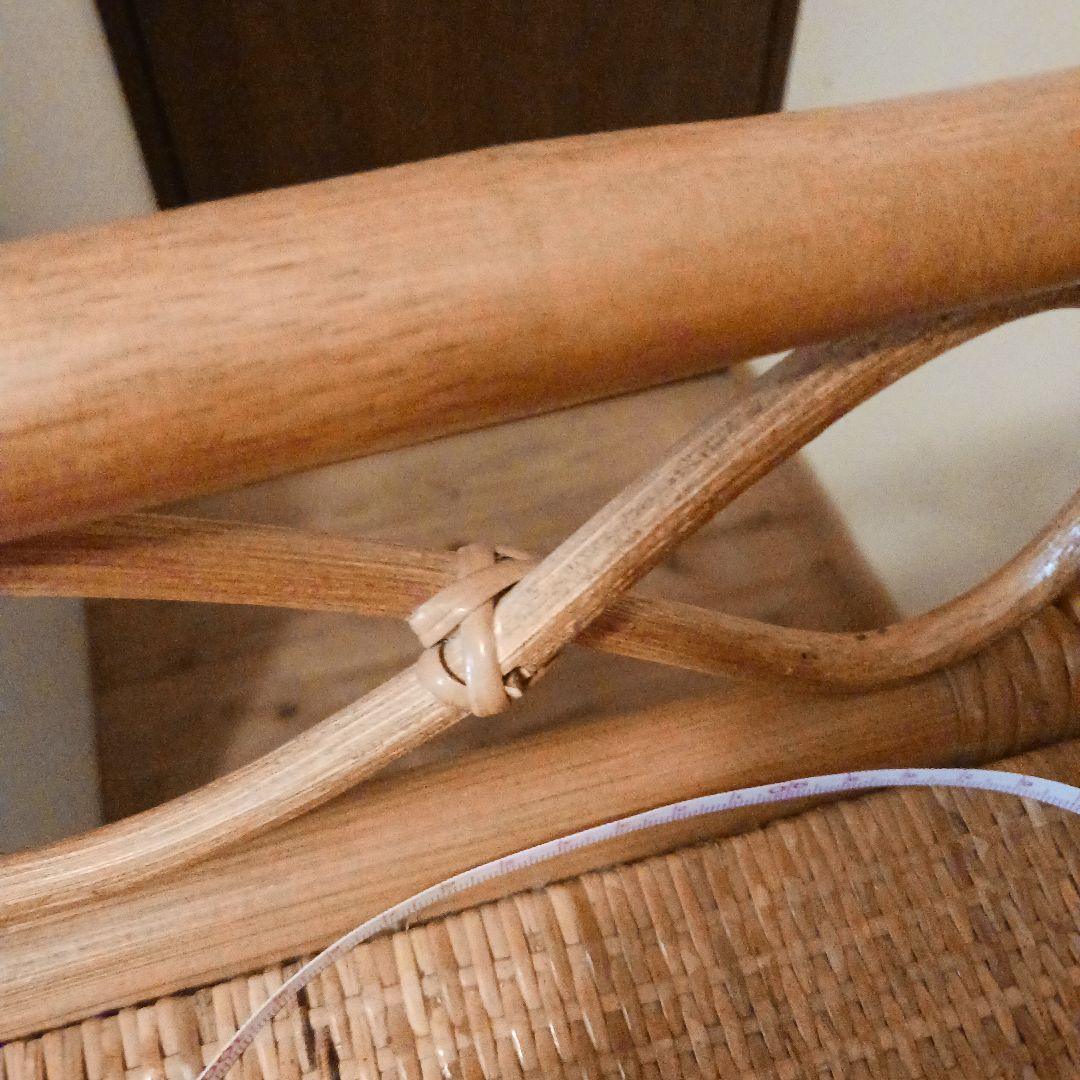 ラタン　　収納棚　　４段　　藤家具　　　　キャスター付き