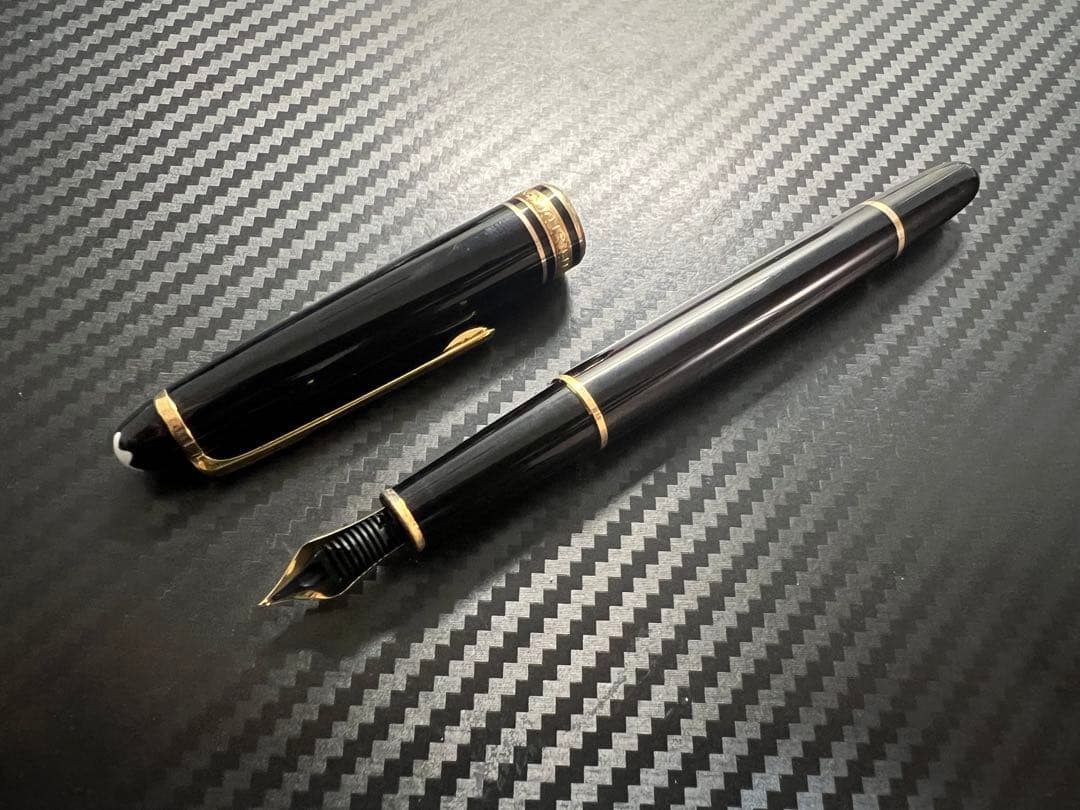 モンブラン マイスターシュテュック 144 万年筆 ブラック 中白 F 細字