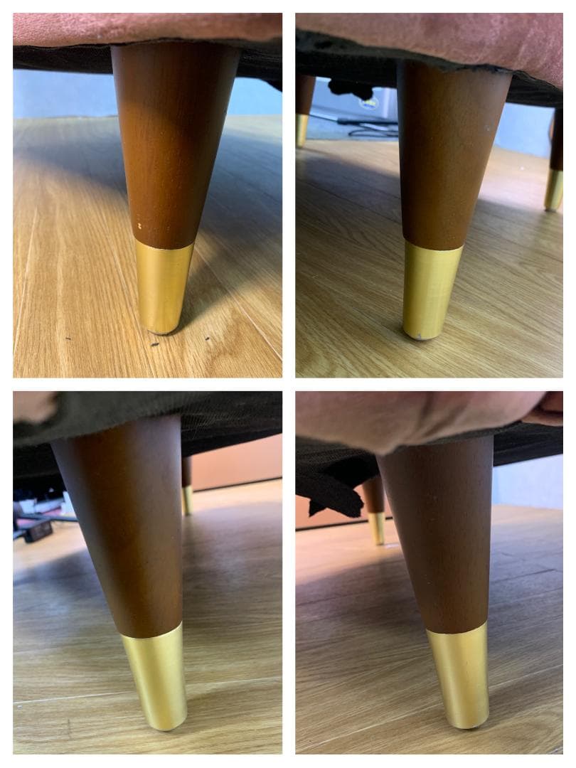 Y☆901 LOWYA 1人掛けソファ ベルベット調