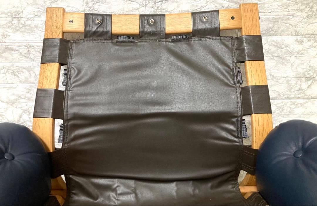 【希少 本革】karimoku domani スカンジナビアン イージーチェア①