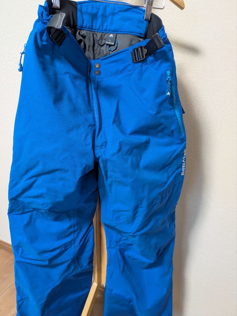 モンベル montbell スキーウェア Lサイズ 青