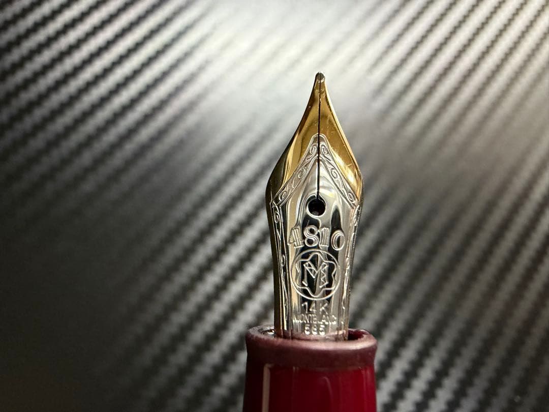 未使用に近い モンブラン マイスターシュテュック 145 ボルドー F 万年筆