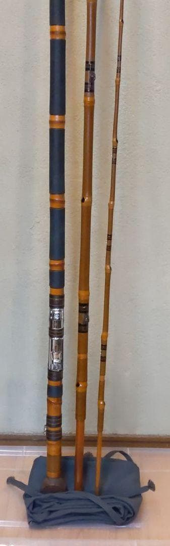 d421019石鯛竿5.2二本仕舞2.0ｍ 総巻き総塗三本継