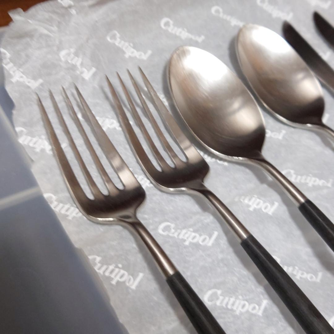 6本セット Cutipol　クチポール　NOOR①　ナイフ　フォーク　スプーン