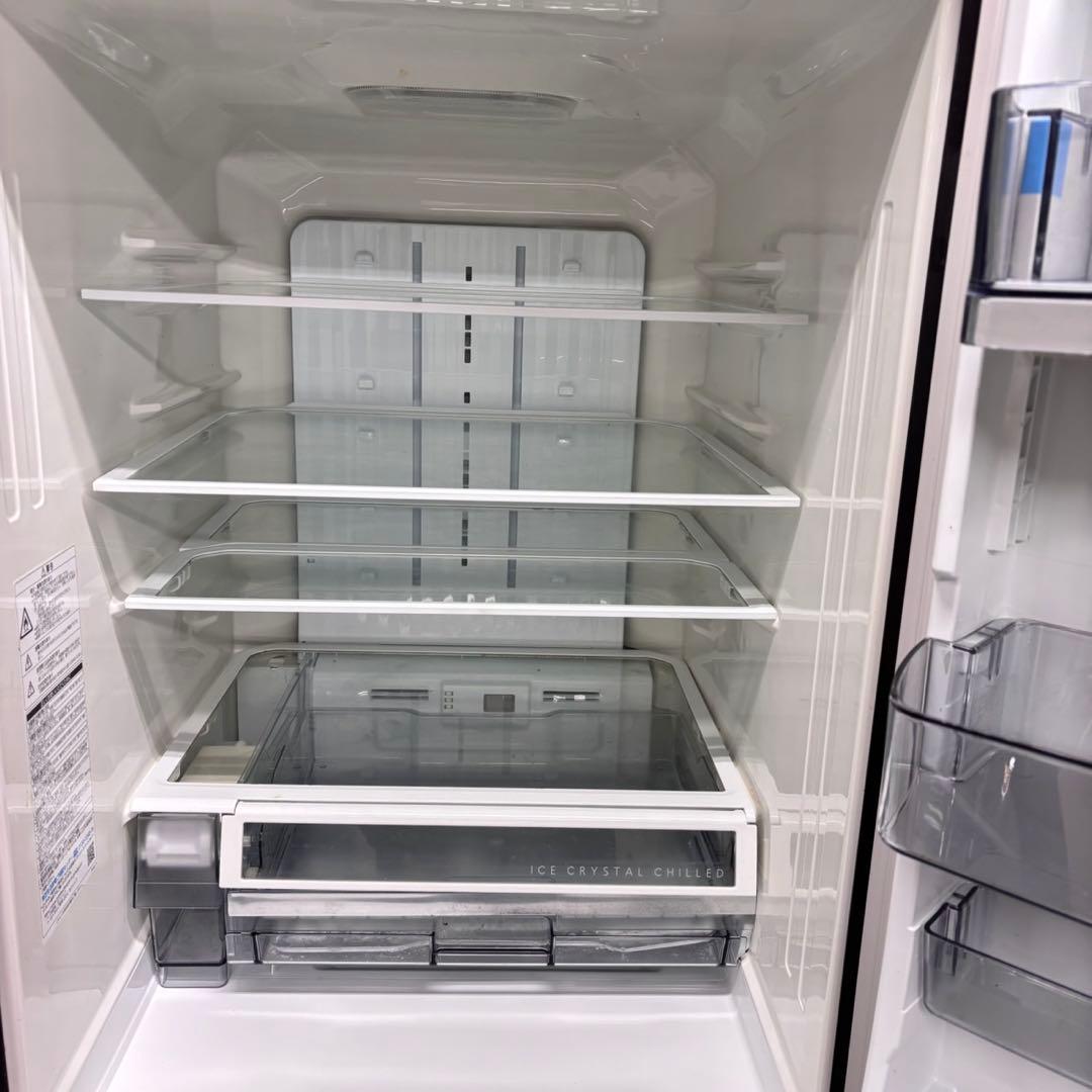 671 東芝大型冷蔵庫　500L強　小型　ガラスパネル　右開き　5ドア　スリム