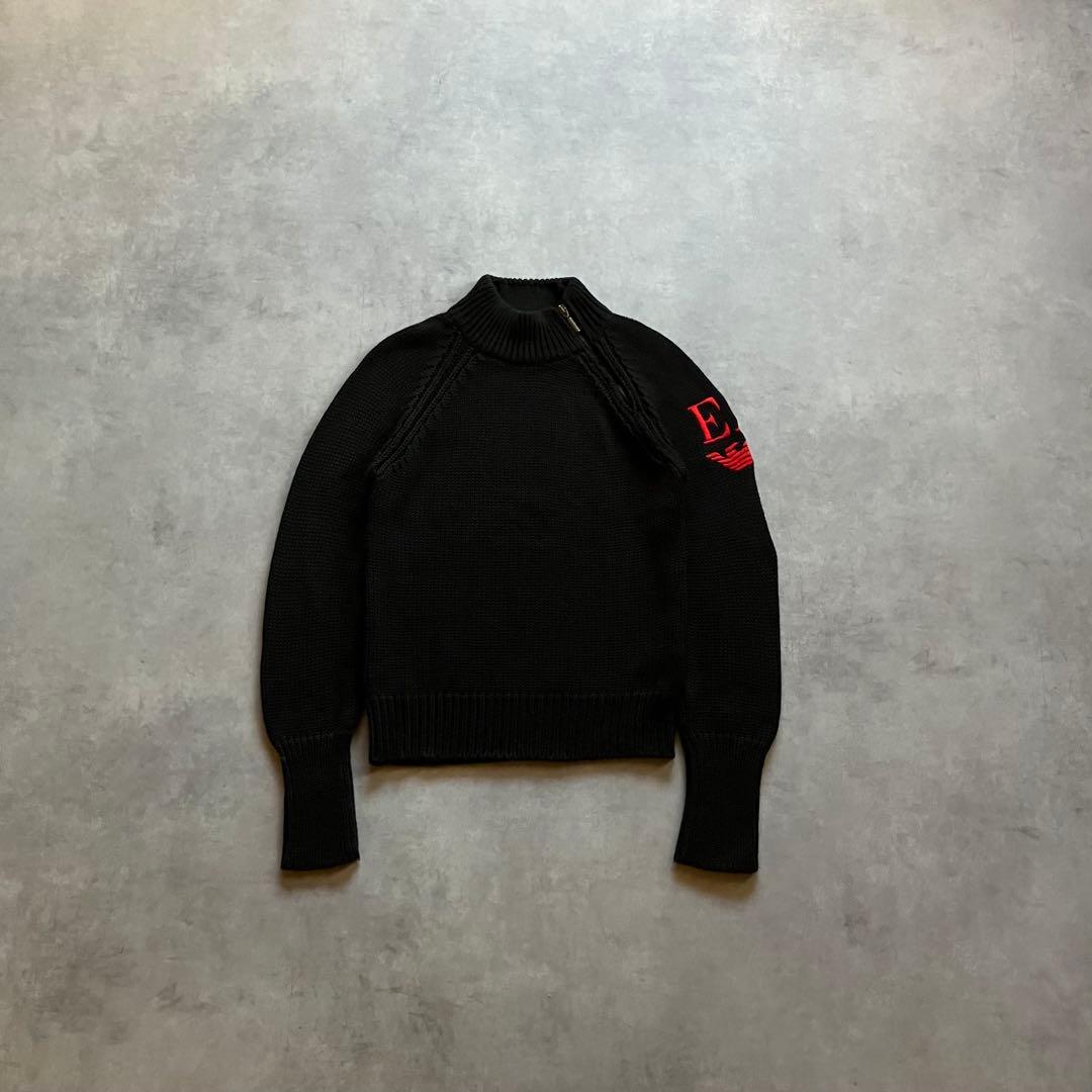 トップス 00s archive emporio armani knit sweater
