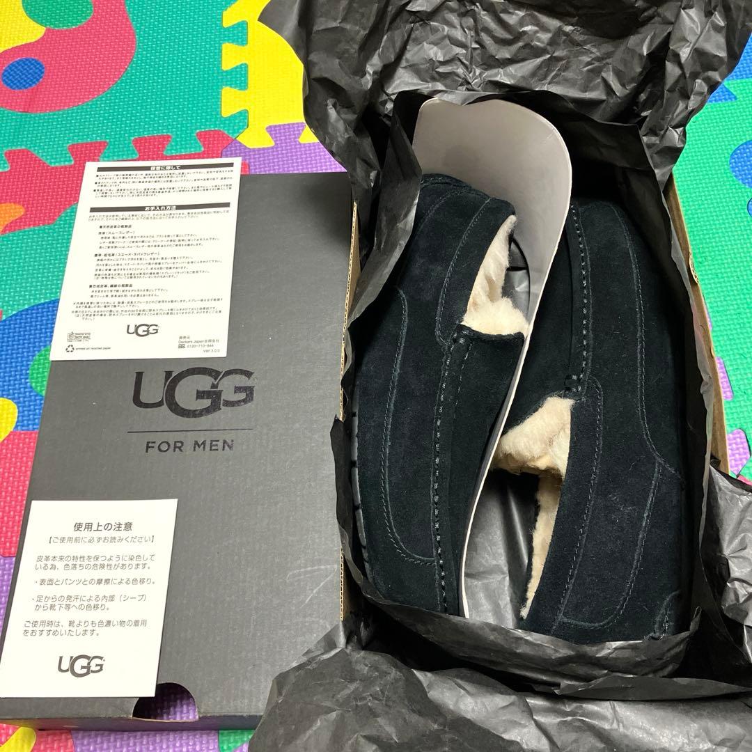 UGG FOR MENシューズ正規品　ストールとカシミアスカーフ3色セット込み
