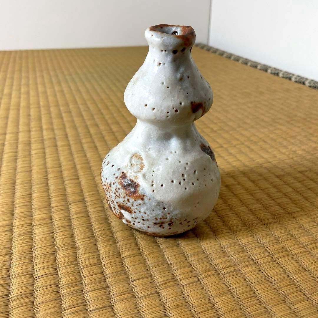 #XG475 陶芸家・鈴木五郎・志野徳利・花生・共箱・瀬戸焼・志野焼・茶道具