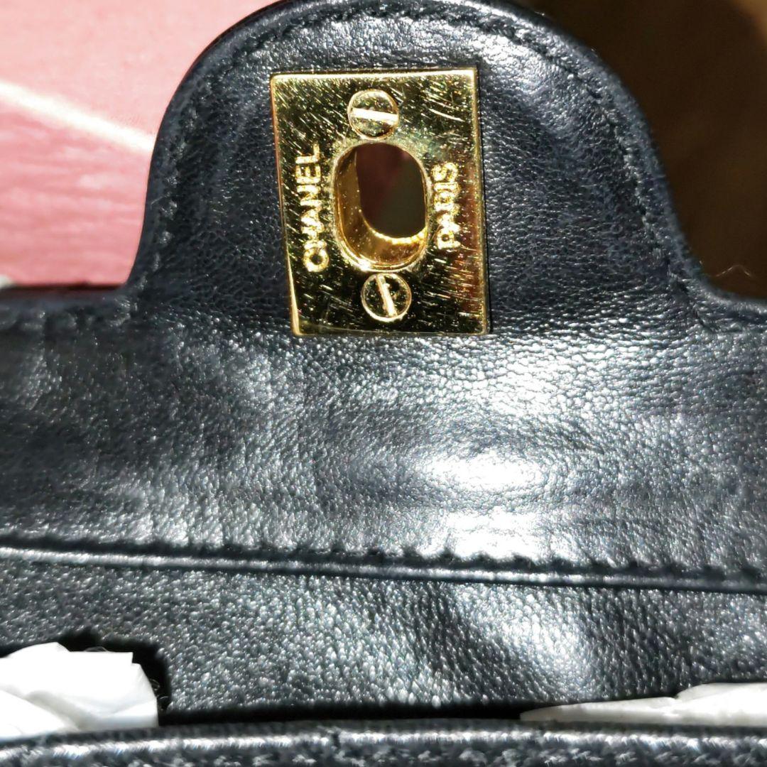 【CHANEL】シャネル　マトラッセ　ラムスキン　ココマーク　ショルダーバッグ