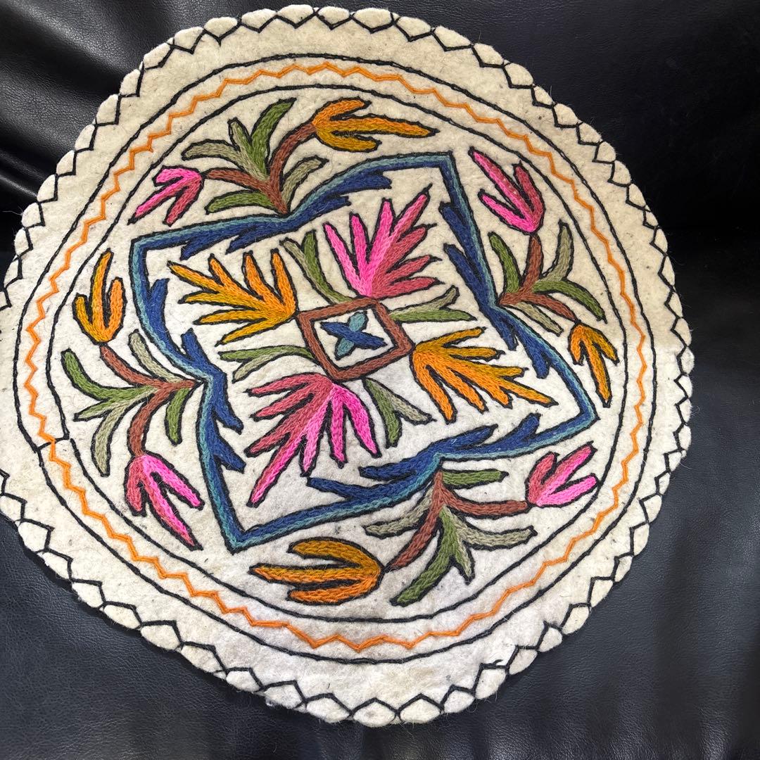 Bフライデーセール　 ナムダ円形ラグ　57センチ　サマー