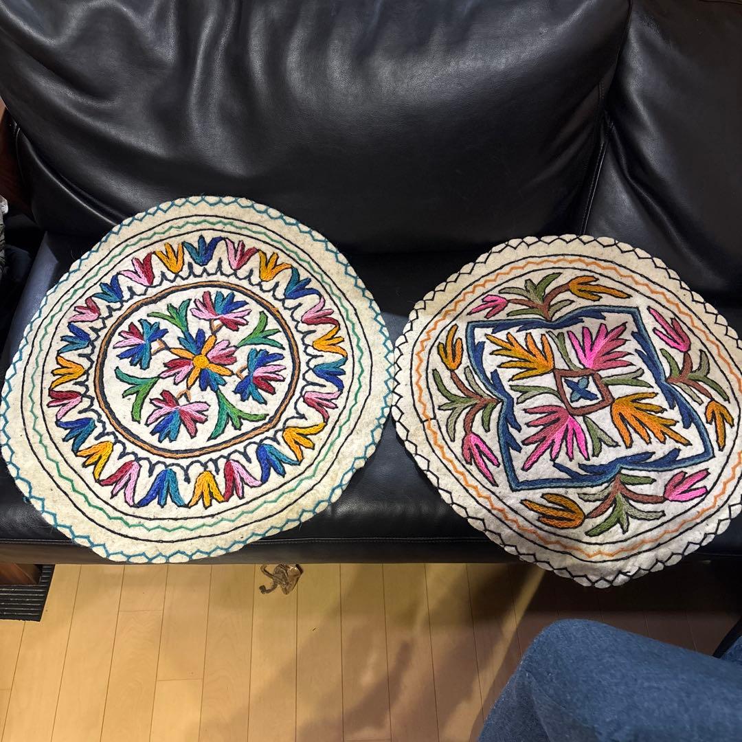 Bフライデーセール　 ナムダ円形ラグ　57センチ　サマー