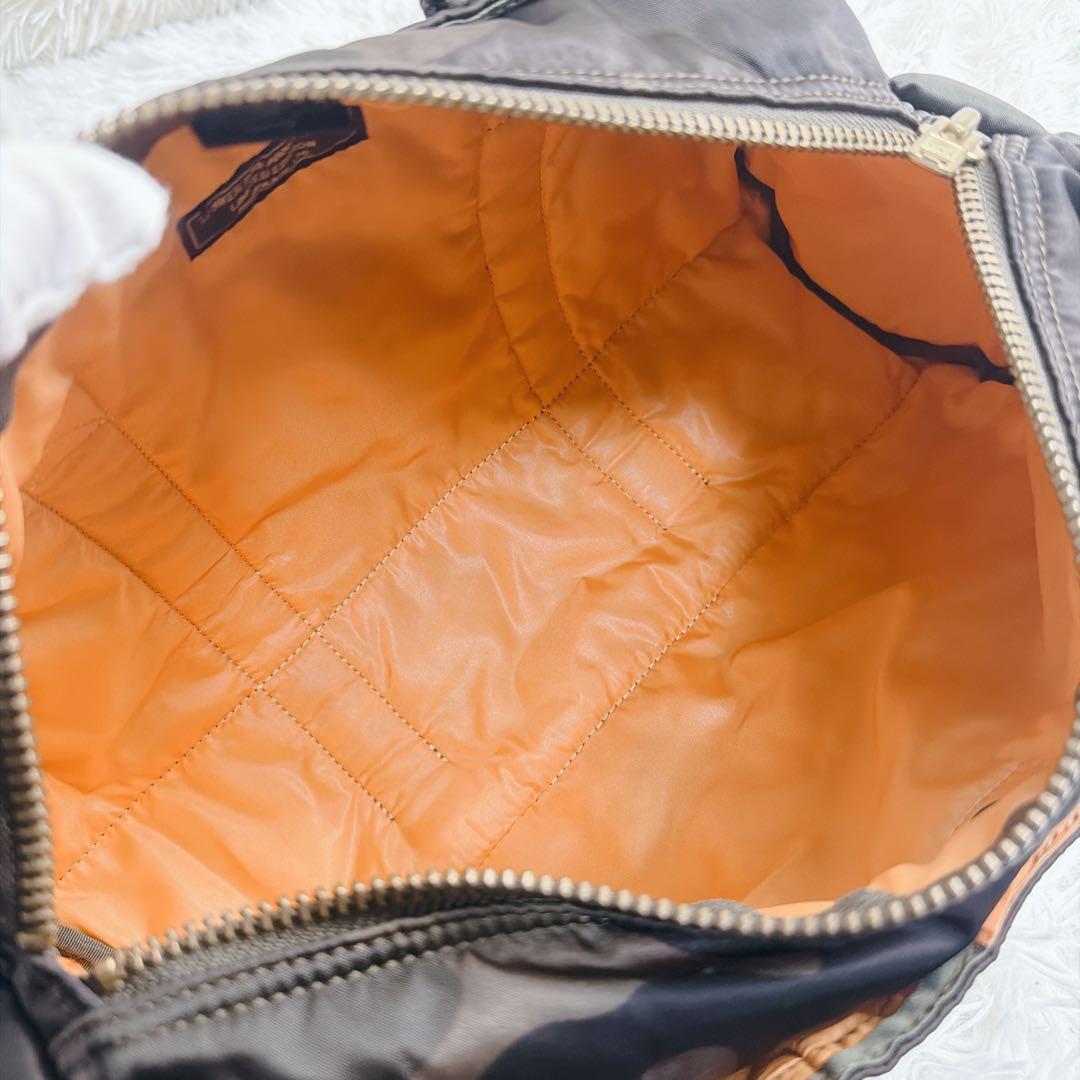 極美品 PORTER タンカー 迷彩 カモフラ 30周年 記念 ドラム バッグ