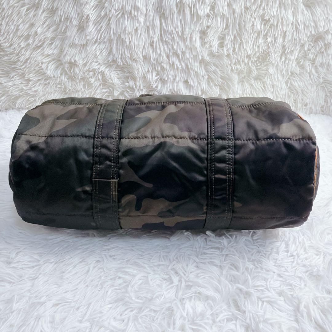 極美品 PORTER タンカー 迷彩 カモフラ 30周年 記念 ドラム バッグ