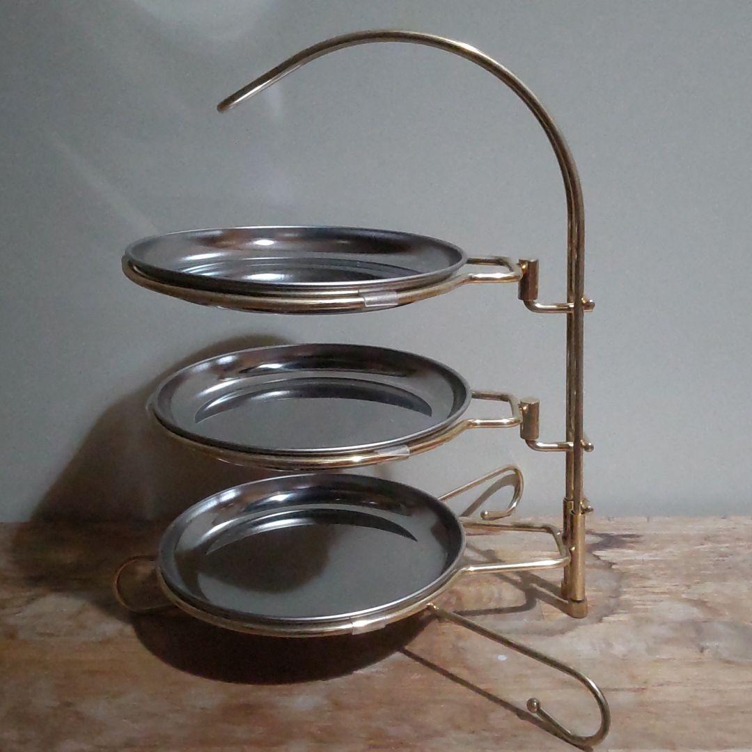 燕三条 ステンレス ケーキ スタンド ゴールド