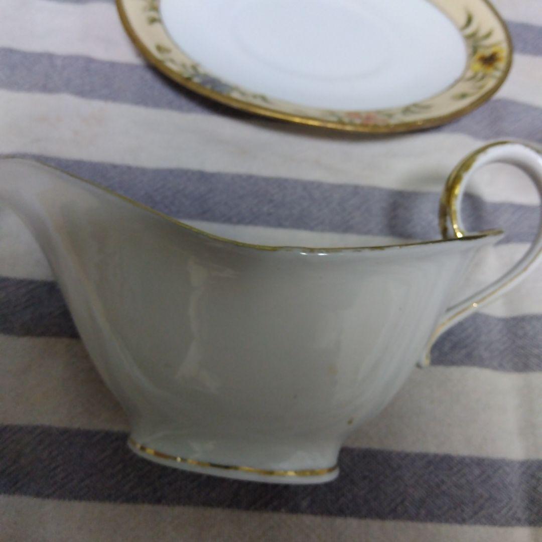 オールドノリタケ　アールデコ　フィギュリン　ローズ　ラスター　ポット　金彩　RC