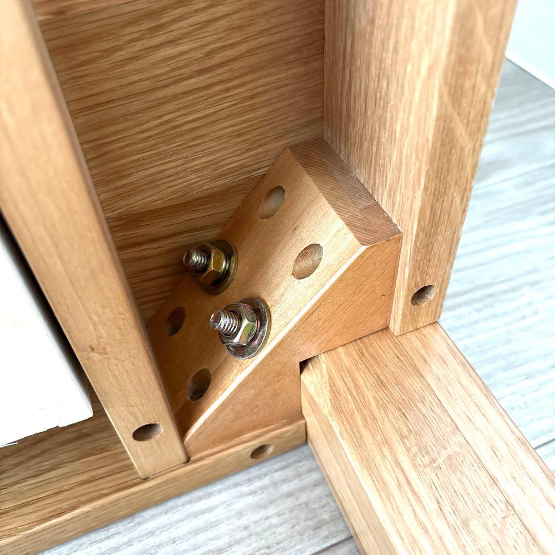 【廃盤】無印良品 無垢材 ローテーブル 引出し 天然木 オーク