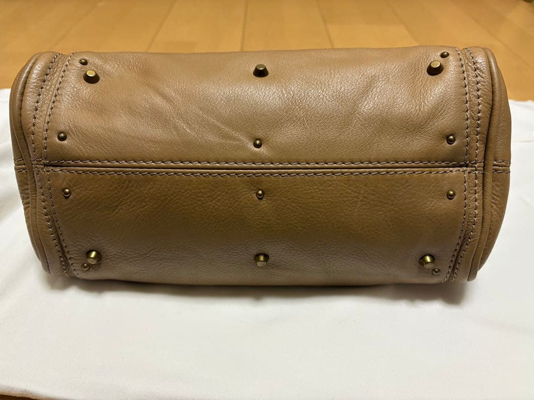 Chloé クロエ パディントン ハンドバッグ 南京錠 鍵付き ベージュ