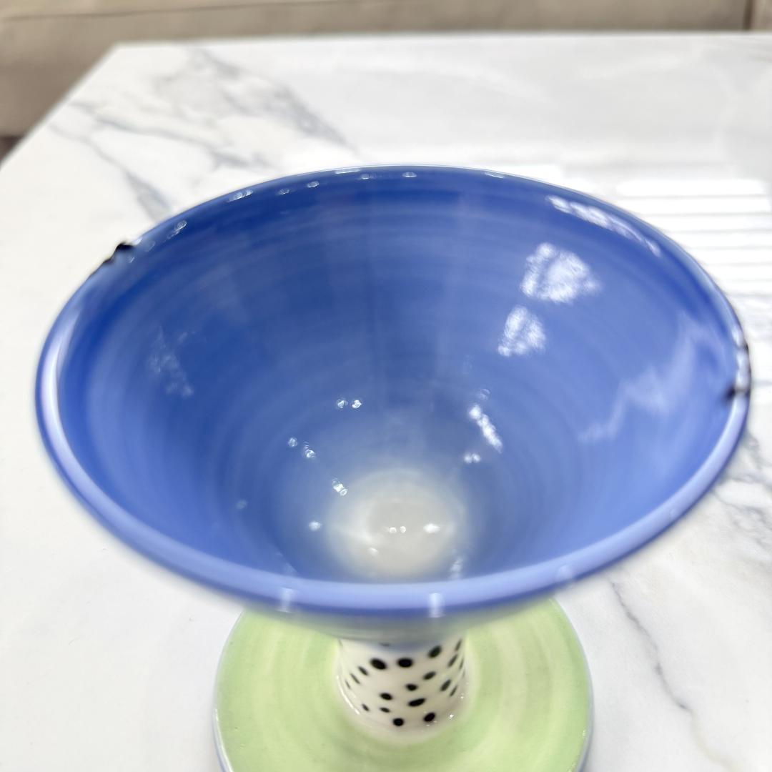 デンマークの作家物　陶器製カクテルグラス、小ゴブレット 5個セット