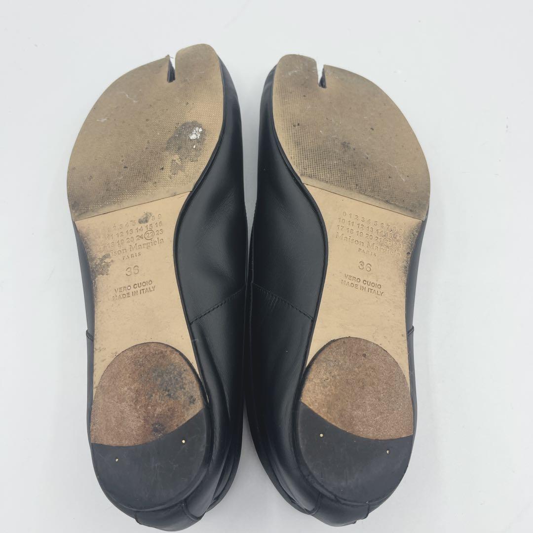 メゾンマルジェラ　足袋バレエシューズ　36センチ　ブラック