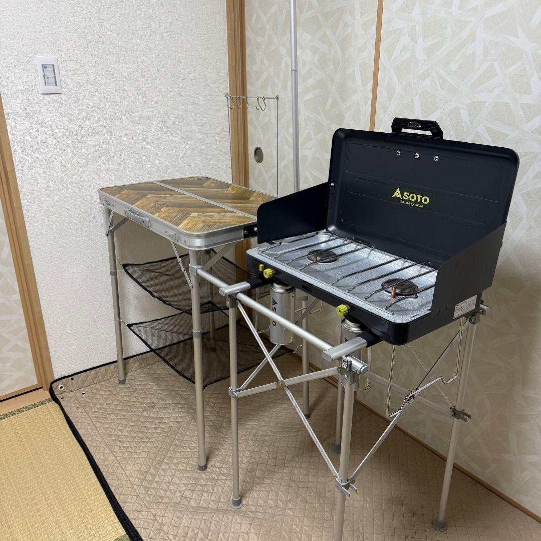 FIELDOOR キッチンテーブル SOTO ソト ２バーナー パワーブースター