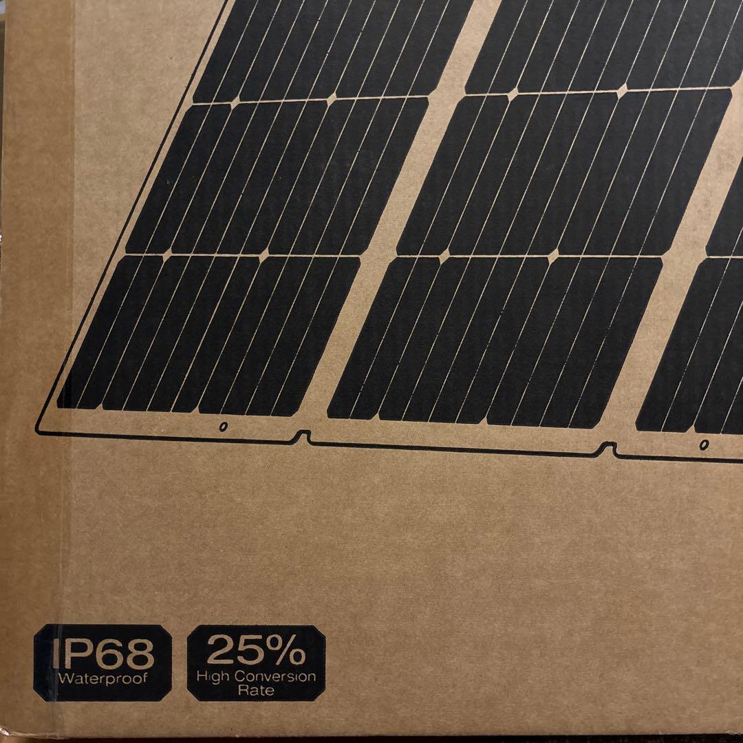 EcoFlow(エコフロー) 160W 両面ソーラーパネルGen2変換効率25％