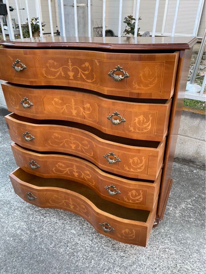 イタリア製　象嵌　チェスト　サイドボード　アンティーク