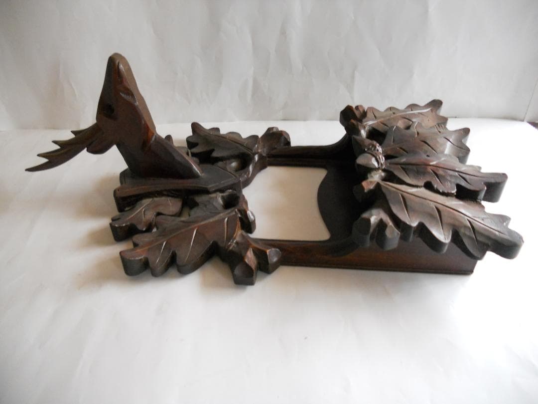 相模彫 創始者　鏡碩吉 作　木彫り の 状差し 希少 入手困難 です。