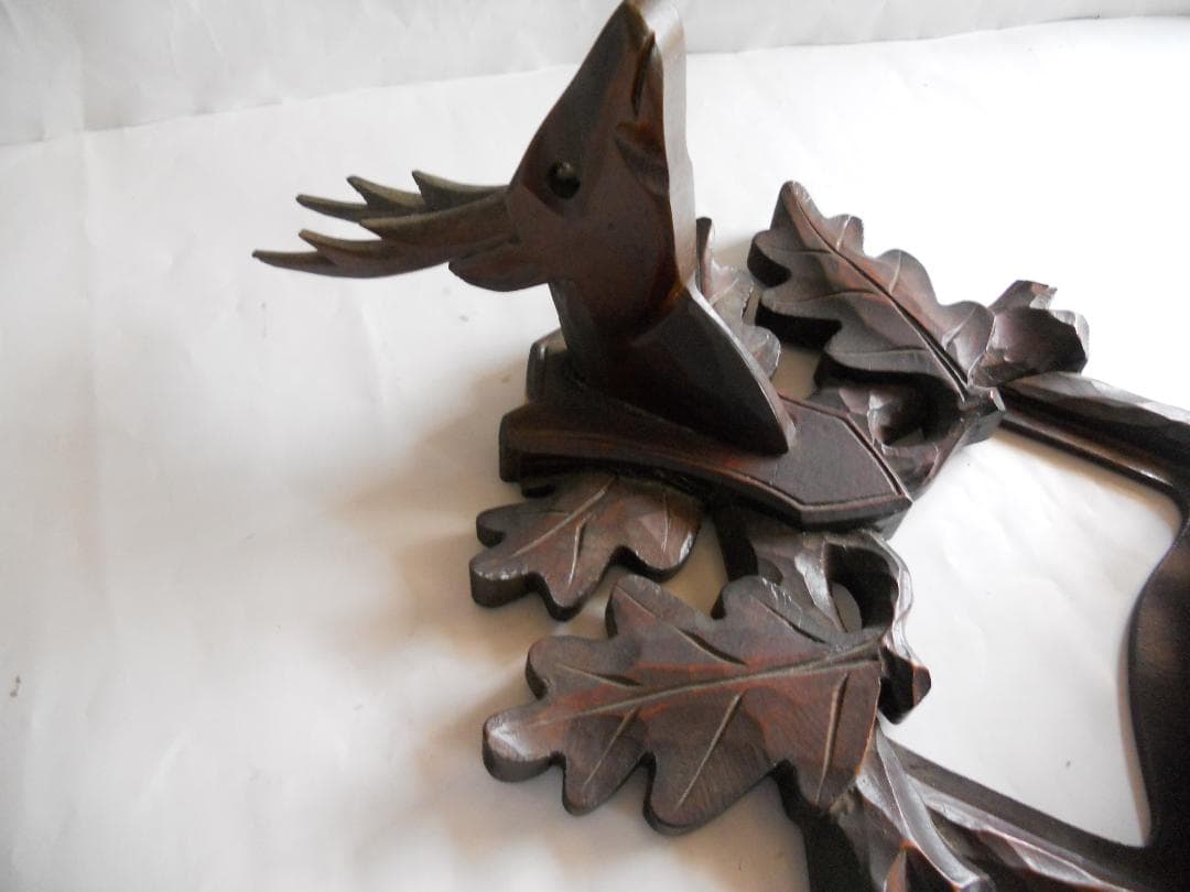 相模彫 創始者　鏡碩吉 作　木彫り の 状差し 希少 入手困難 です。