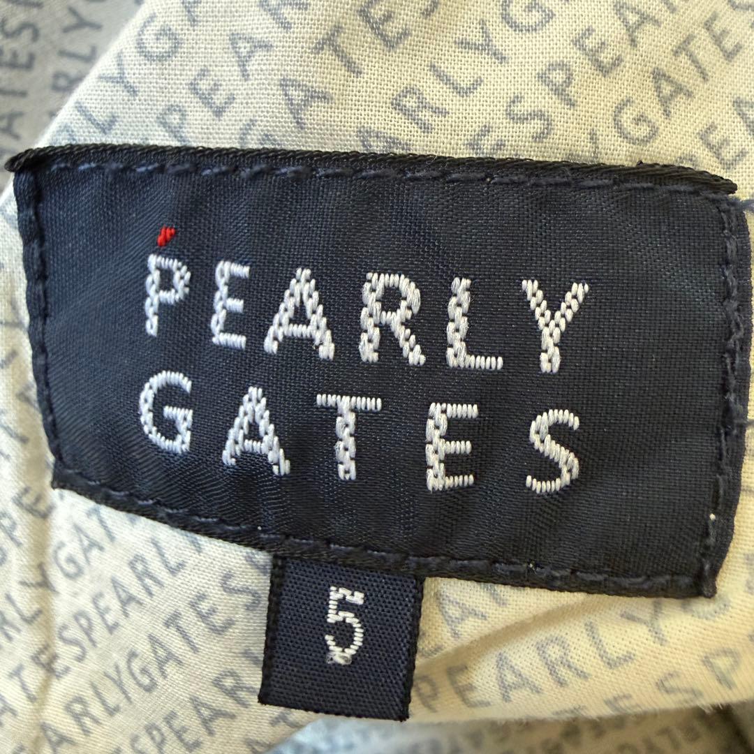 パーリーゲイツ　パンツ　L〜XL相当 グレー　コットン素材　チャコールグレー　5