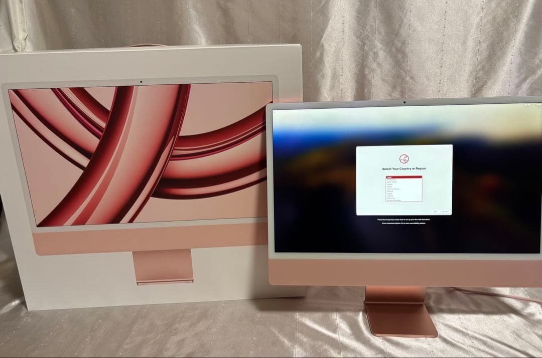 【美品】iMac 24インチ ピンク M1 8GB 2021年モデル初期化済